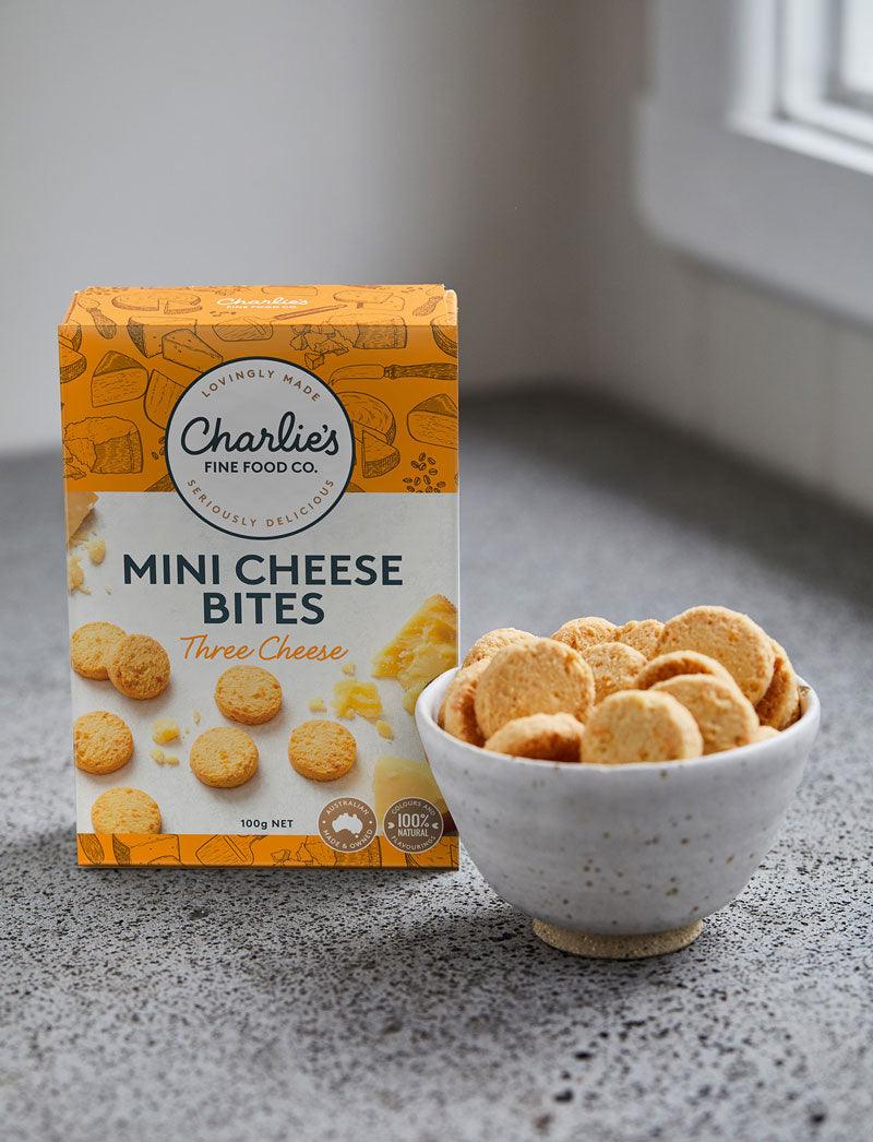Charlie's Mini Cheese Bites - Three Cheese - Don Massimo Coffee