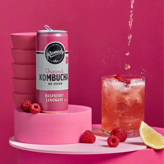 Remedy Kombucha Raspberry Lemonade (24 x 250ml) - Don Massimo Coffee