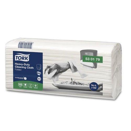 Image of Tork Hd Cleaning Cloth Folded 105 x4 W4 Carton of 420